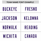 Custom White Orange and Purple Sides Gradient Fashion Personalized Team Football Jersey