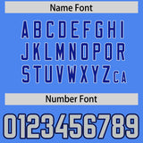 Custom Powder Blue Gray and White Sides Gradient Fashion Personalized Team Football Jersey