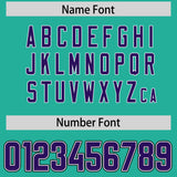 Custom Bright Green Purple and Pink Sides Gradient Fashion Personalized Team Football Jersey