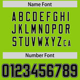 Custom Neon Green Black and White Sides Gradient Fashion Personalized Team Football Jersey