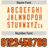 Custom Cream Orange and Bright Green Sides Gradient Fashion Personalized Team Football Jersey