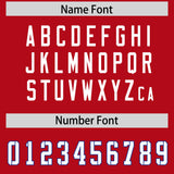 Custom Red Classic Style American Football Jerseys