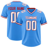 Custom Powder Blue Classic Style American Football Jerseys