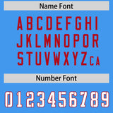 Custom Powder Blue Classic Style American Football Jerseys