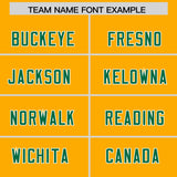 Custom Yellow Classic Style American Football Jerseys