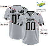 Custom Silver Classic Style American Football Jerseys