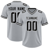 Custom Silver Classic Style American Football Jerseys
