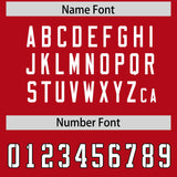 Custom Red Classic Style American Football Jerseys