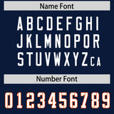 Custom Navy Classic Style American Football Jerseys