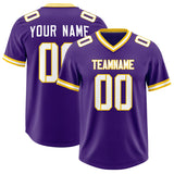 Custom Purple Classic Style American Football Jerseys