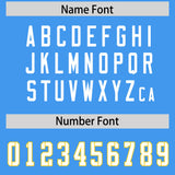 Custom Powder Blue Classic Style American Football Jerseys