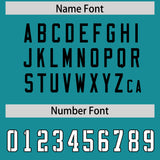 Custom Aqua Classic Style American Football Jerseys