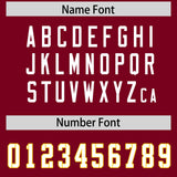 Custom Crimson Classic Style American Football Jerseys