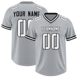 Custom Silver Classic Style American Football Jerseys