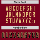 Custom Crimson Classic Style American Football Jerseys