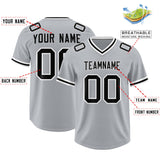 Custom Silver Classic Style American Football Jerseys