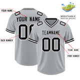 Custom Silver Classic Style American Football Jerseys