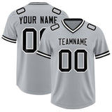 Custom Silver Classic Style American Football Jerseys