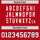 Custom Red Classic Style American Football Jerseys