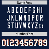 Custom Navy Classic Style American Football Jerseys