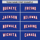 Custom Royal Classic Style American Football Jerseys