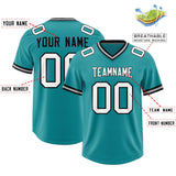 Custom Aqua Classic Style American Football Jerseys