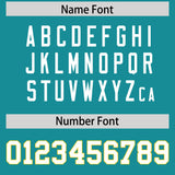 Custom Aqua Classic Style American Football Jerseys