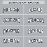 Custom Silver Classic Style American Football Jerseys