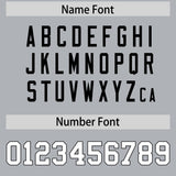 Custom Silver Classic Style American Football Jerseys