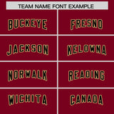 Custom Crimson Classic Style American Football Jerseys