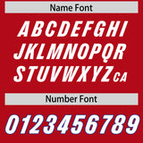 Custom Red Classic Style American Football Jerseys