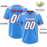 Custom Powder Blue Classic Style American Football Jerseys