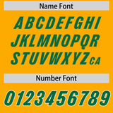 Custom Yellow Classic Style American Football Jerseys