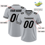 Custom Silver Classic Style American Football Jerseys