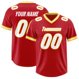 Custom Red Classic Style American Football Jerseys