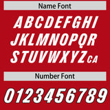 Custom Red Classic Style American Football Jerseys