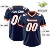Custom Navy Classic Style American Football Jerseys