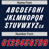 Custom Navy Classic Style American Football Jerseys