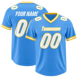 Custom Powder Blue Classic Style American Football Jerseys
