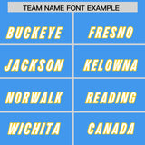 Custom Powder Blue Classic Style American Football Jerseys
