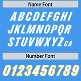 Custom Powder Blue Classic Style American Football Jerseys