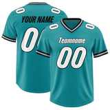 Custom Aqua Classic Style American Football Jerseys