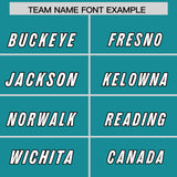 Custom Aqua Classic Style American Football Jerseys