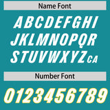 Custom Aqua Classic Style American Football Jerseys