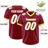 Custom Crimson Classic Style American Football Jerseys