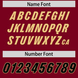 Custom Crimson Classic Style American Football Jerseys