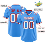 Custom Powder Blue Classic Style American Football Jerseys