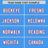 Custom Powder Blue Classic Style American Football Jerseys