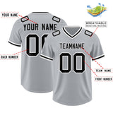 Custom Silver Classic Style American Football Jerseys