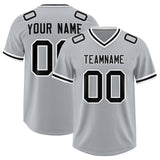 Custom Silver Classic Style American Football Jerseys